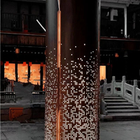 Sistema de Revestimiento de Columnas con Panel de Aluminio de Forma Especial para Muros Cortina y Decoración Exterior de Edificios