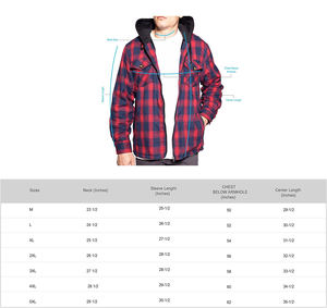 Plaid Quilted <strong>Lined</strong> Winter Coats Thick Hoodie Outwear Men <strong>Fleece</strong> <strong>Shirts</strong> Men's Flannel <strong>Shirt</strong> - Product Image 4