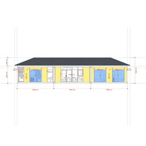 Villa Modulaire Préfabriquée sur Mesure <span class=keywords><strong>en</strong></span> Usine, Toit <span class=keywords><strong>en</strong></span> Croupe, Facile à Installer, <span class=keywords><strong>Maison</strong></span> Conteneur 5 <span class=keywords><strong>en</strong></span> 1 à Plancher Plat pour le Guyana - Product Image 6