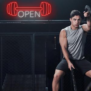 Gym Open Letreros Neon LED indoor hanging ambient light shop <b>sign</b> wall decoration light entrance indicator light luminous <b>sign</b> - Product Image 5