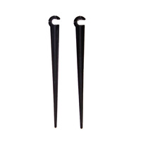Soporte de Riego por Goteo con Varilla Fija de Plástico para Tubo Capilar 4/7, Accesorios para Cabezal de Goteo, Microaspersor Giratorio