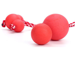 Juguete para Mascotas, No Tóxico, Ecológico, Pelota de Entrenamiento Resistente a Mordidas, de TPR Rojo Sólido, para Perros de Raza Grande, Uso en Interiores/Exteriores - Product Image 2