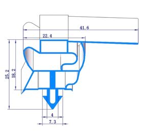 Réfrigérateur <span class=keywords><strong>de</strong></span> haute qualité réfrigérateur PVC profilé extrudé bandes <span class=keywords><strong>de</strong></span> <span class=keywords><strong>joint</strong></span> en plastique en caoutchouc <span class=keywords><strong>joint</strong></span> <span class=keywords><strong>de</strong></span> porte - Product Image 3