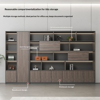 WJG-238X Armoire de rangement moderne en bois avec serrure et 4 étagères, fabriquée en Chine/Taïwan, bibliothèque et casier d'archives