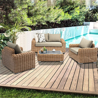 Hochwertige Bestseller Traditionelle Moderne Luxus-Gartenmöbel-Sets für Hotels, Villen und Gärten - Rattan-Sofagarnitur