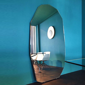 Thương hiệu thiết kế mới lớn lõm tường Gương Phong Cách Hiện Đại hình dạng bất thường Viền kính trang trí khách sạn tầng thường vụ gương - Product Image 3