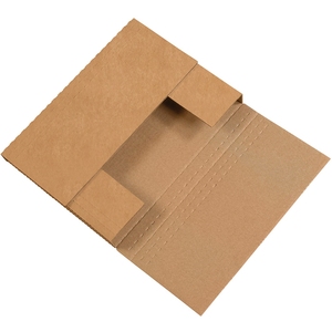 <span class=keywords><strong>Deluxe</strong></span> Kraft Easy Fold Corrugado Mailer Box Libro Catálogo Foto Económico Kraft Bookfolds Carpeta de una pieza - Product Image 5