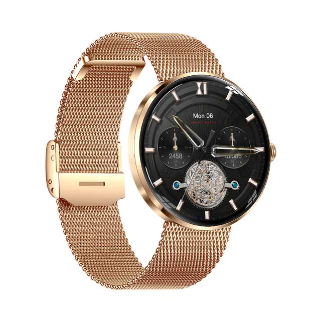 2026 Cheap Stainless Steel Smart Watch T93, 1.43inch AMOLED Screen APP Dafit IP68 Waterproof Round Smartwatch for Men Women