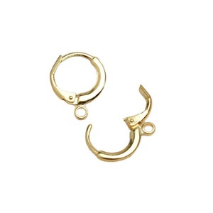 Accessoires DIY en argent 925, 5836, boucles d'oreilles semi-finies, anneaux ouverts, plaqués or, pour un style unique et personnalisé - Product Image 5