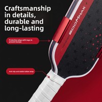 Raquette de pickleball nouvelle génération Pinnacle Boommax 5 édition commémorative transfrontalière, noyau EPP de 16 mm avec métal intégré