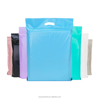 Sac d'expédition portable coloré avec poignée, sac de transport pour vêtements, sac de colisage pour le commerce électronique, emballage de colis pour vêtements