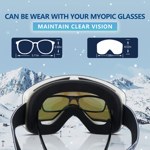Obaolay không có moq tuyết thể thao mặt nạ thiết bị chống <span class=keywords><strong>s</strong></span>ương mù thời trang tùy chỉnh UV400 từ Snowboard trượt tuyết Kính <span class=keywords><strong>Googles</strong></span> với trường hợp - Product Image 5