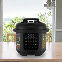 Nouvelle Cocotte-minute électrique multifonction 6QT à chauffage instantané, en acier inoxydable, pour cuisson du riz et cuisson sous pression 6
