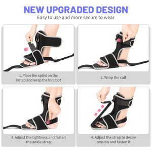 Attelle Nocturne pour Fasciite Plantaire : Version Améliorée pour Femmes et Hommes pour Soulager la Fasciite Plantaire, la Tendinite d'Achille, le Pied Tombant et la Douleur de l'Épine Calcanéenne - Product Image 5