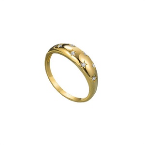 Hot Selling Custom Fashion Women Jewelry <b>Ring</b> Stainless Steel Irregular Star <b>Cz</b> <b>Rings</b> - Product Image 3