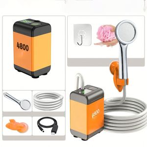 Pompe de camping électrique portable rechargeable pour la douche en plein air, le camping, la randonnée et les voyages - Product Image 2