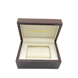 Swiss Time Wooden <b>Watch</b> Box Rectangle Flip Top Protective Packaging Gift <b>Case</b> Customizable - Product Image 4