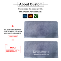 Ensembles de serviettes de luxe avec logo personnalisé doux pour le bain hôtel Salon beauté Spa barbier serviettes de plage 100% coton serviettes cadeau Logo