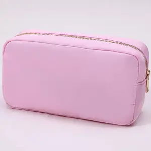 2023 Stock Available Waterproof Elegant Jewelry Pouches Nylon Custom Makeup Bag Small Cosmetic Bag