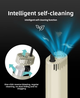 Brosse pour animaux de compagnie à suspendre au cou ultra silencieuse, durable, écologique, en nylon et plastique, pour petits animaux, design mains libres, pour le toilettage quotidien des chiens
