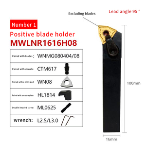 Bên ngoài chuyển công cụ chủ mwlnl/mwlnr1616h08 CNC Dao Chủ cho wnmg0808 chèn - Product Image 4