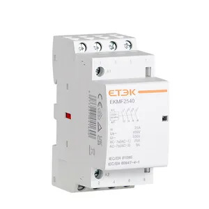 ETEK EKMF 4P 40A 2NO+2NC Coil 24VAC 110VAC 230VAC Modular Contactor with TUV CB test report CE Approval