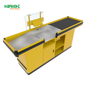 Highbright HBE-CC-22A bền siêu thị thanh toán truy cập băng tải vành đai 2 ngăn không có thêm nền tảng cho các cửa hàng khác nhau - Product Image 5