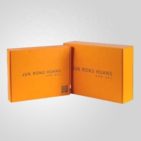 Prix d'usine Boîte postale orange de luxe Boîte de papier ondulé de haute qualité Boîte cadeau personnalisée Facile à plier Enveloppe écologique