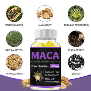 OEM Extracto de raíz de Maca hombres salud suplemento vegetariano Maca Gummy Candy energía estrés aliviar gomitas - Product Image 2