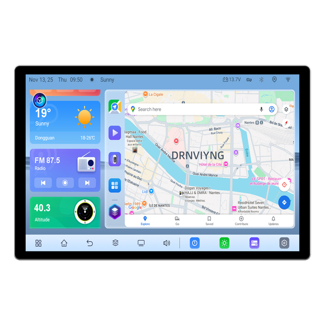 13 Inch TS105 Android 14 8Core Car Stereo Radio Touch Screen Support 4G DSP WIFI GPS 360 Camera Video Audio Player for Car
