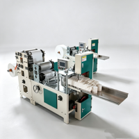 Máquina Plegadora de Servilletas de Impresión Flexográfica de 2 Colores, Alta Velocidad 1000-2000 piezas/min, Plegado 1/4 para Restaurante