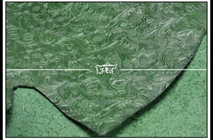 Siyah Tang çim çiçek ilk katman dana 1.8mm kalınlığında balmumu oyma desen yol renk değişikliği kabartmalı çılgın at deri - Product Image 4