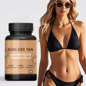 Complément <span class=keywords><strong>de</strong></span> <span class=keywords><strong>bronzage</strong></span> oral fixateur <span class=keywords><strong>de</strong></span> couleur longue durée OEM, capsules <span class=keywords><strong>de</strong></span> <span class=keywords><strong>bronzage</strong></span> unisexe, 60 unités, à base d'ingrédients naturels - Product Image 2