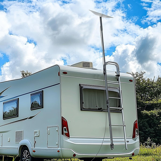 JH-Mech Starlink Mini RV Mount Compatible with Starlink Gen 3 Portable Design Adjustable Jig and Pipe Adapter Antenna Pole