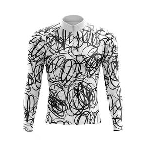 Maillot de cyclisme Zede Best Price Line Graffiti léger, respirant, coupe-vent, multicolores, séchage rapide pour les événements de cyclisme sur route - Product Image 1