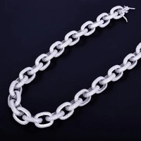 Collar de eslabones cubanos con diamantes de moissanita de diseñador, el más vendido, para uso diario y estilo de fiesta, disponible a un precio razonable.