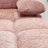Juego de Sofás Modulares Comprimidos al Vacío, Modernos, de Tela Rosa para Sala de Estar, de Alta Calidad, Venta al Por Mayor