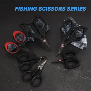YUEYANG Portable Multi Purpose Serrated Cut Fishing Line Stainless Steel with Titanium Coating Fishing Scissor Cutter