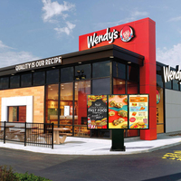 Affichage numérique LCD extérieur haute résolution 43/49/55 pouces, panneau de menu par McDonald's pour l'affichage vidéo