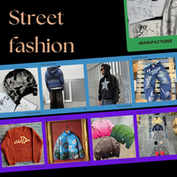 Ensemble deux pièces vintage en jean délavé pour homme, style streetwear et hip-hop, avec chemise et pantalon, fabrication sur mesure pour marque privée