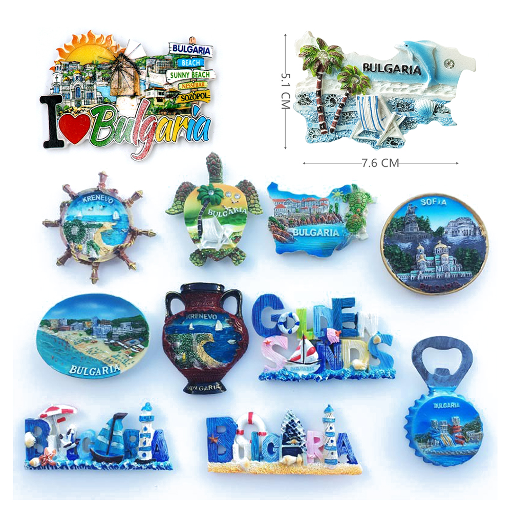 3D Bulgarije Souvenir koelkast magneet, Huis & keuken decoratie Bulgarije koelkast magneet