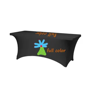 Personalizado de impresión a todo color de la cubierta de la Mesa 4ft 6ft 8ft de tela Spandex buena elasticidad