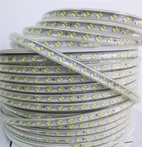 LEDストリップ220V240V SMD 5730120leds/m防水フレキシブルLEDテープライト5630ロープバー20m50m100m高速配送卸売