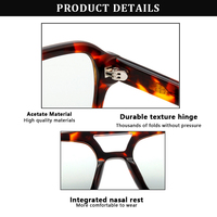 Lunettes de soleil 2024 Retro Tortoise Acetate Cellulose Lunettes de soleil CR39 Lens Vintage Women Custom Aviation Lunettes de soleil Men