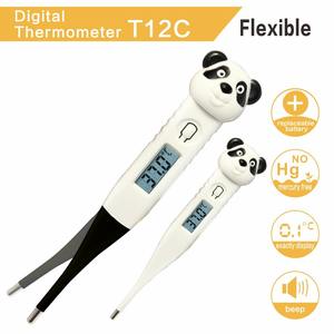 Thermomètre en forme de tête d'animal adorable pour enfants, design créatif de dessin animé, prix promotionnel en stock, prêt à être expédié - Product Image 1