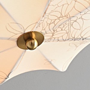 Lámpara de techo LED de tela retro francesa con estampado, montada en superficie, para dormitorio y sala de estar - Product Image 5
