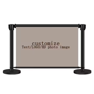 Neuankömmling Indoor Outdoor Banner Post Barrikade Bürgersteig Metall Windschutz <span class=keywords><strong>Cafe</strong></span> Barrieren für Restaurant Bar <span class=keywords><strong>Cafe</strong></span> - Product Image 1