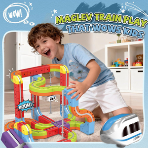 Set de Tren Eléctrico Modular STEM de 88 Piezas, Vías de Tren y Coches Eléctricos, Pistas de Carreras Flexibles 3D Antigravedad para Niños - Product Image 3