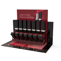 Présentoir de table en acrylique personnalisable pour comptoir de cosmétiques de rouge à lèvres pour centres commerciaux et magasins de cosmétiques