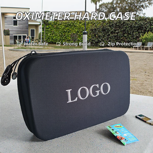 Étui de protection étanche en EVA pour oxymètre de pouls, avec fermeture éclair et coque rigide noire, en stock - Product Image 2
